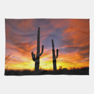 North America, USA, Arizona, Sonoran Desert. Tea Towel