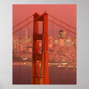 North America, USA, California, San Francisco. Poster