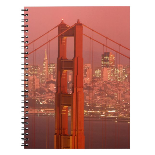 North America, USA, California, San Francisco. Spiral Notebook (Front)