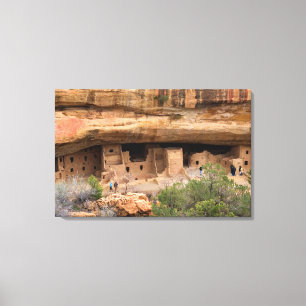 North America, USA, Colorado. Cliff dwellings Canvas Print