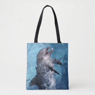 North America, USA, Hawaii. Dolphin Tote Bag