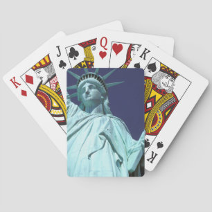 North America, USA, New York, New York City. 7 Playing Cards