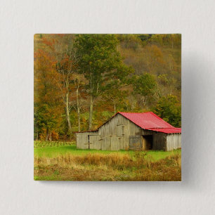 North America, USA, North Carolina, rural 15 Cm Square Badge