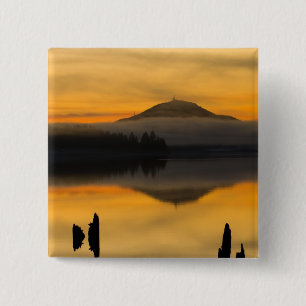 North America, USA, WA, Olympic National Park. 15 Cm Square Badge