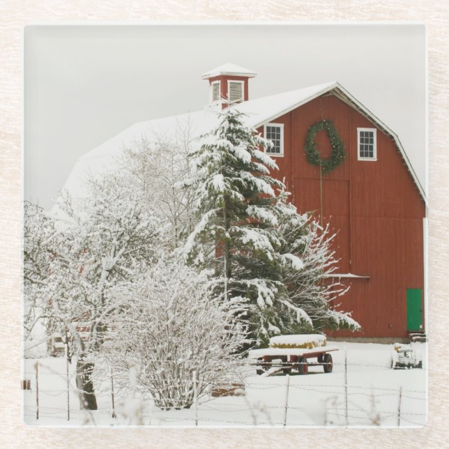 North America, USA, WA, Whidbey Island Glass Coaster (Front)