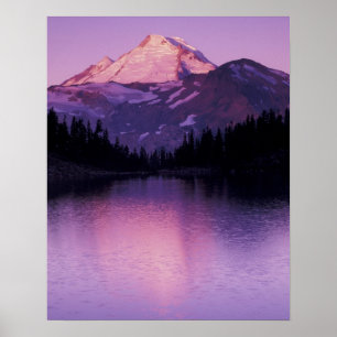 North America, USA, Washington, Mount Baker Poster
