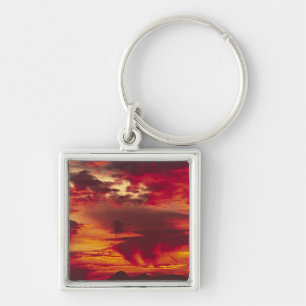 North America, USA, Washington, Seattle. Sunrise Key Ring