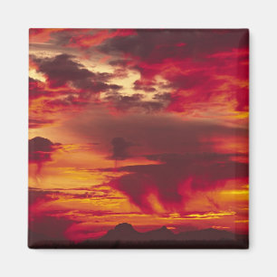 North America, USA, Washington, Seattle. Sunrise Magnet