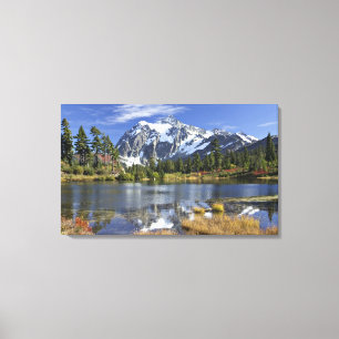 North America, Washington, Cascades. Mt. Shuksan Canvas Print
