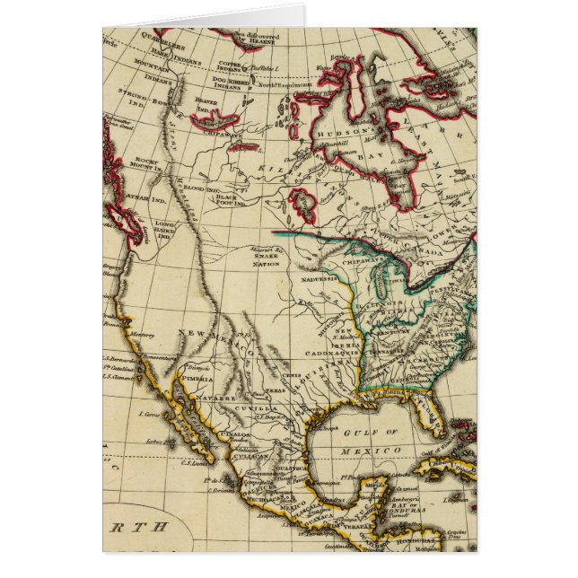 North America with boundaries outlined (Front)
