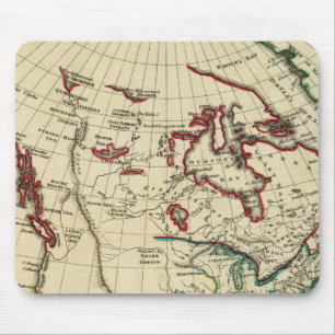 North America with boundaries outlined Mouse Pad