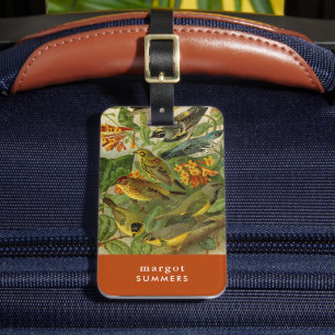 North American Birds Gustav Mützel Luggage Tag