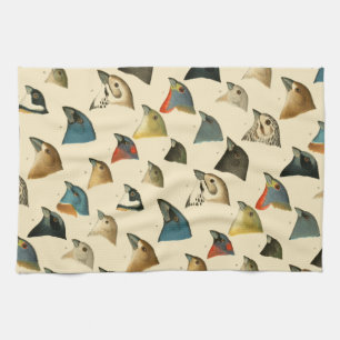 North American Birds Tea Towel