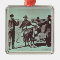 North American gold diggers, c.1849 (b/w photo)
