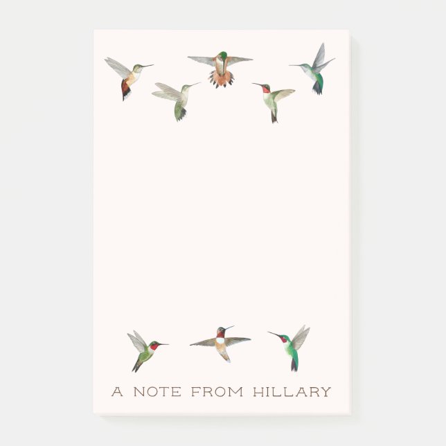 North American Hummingbirds  Post-it Notes (Front)