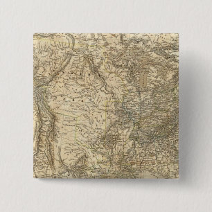 North American Map 15 Cm Square Badge