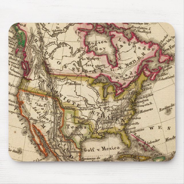 North American Map 2 Mouse Pad (Front)