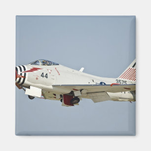 North American Naval FJ2 Fury Jet Fighter flying Magnet
