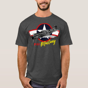 North American P51 Mustang Fighter T-Shirt