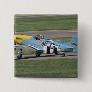 North American P-51 D Dazzling Donna on the 15 Cm Square Badge