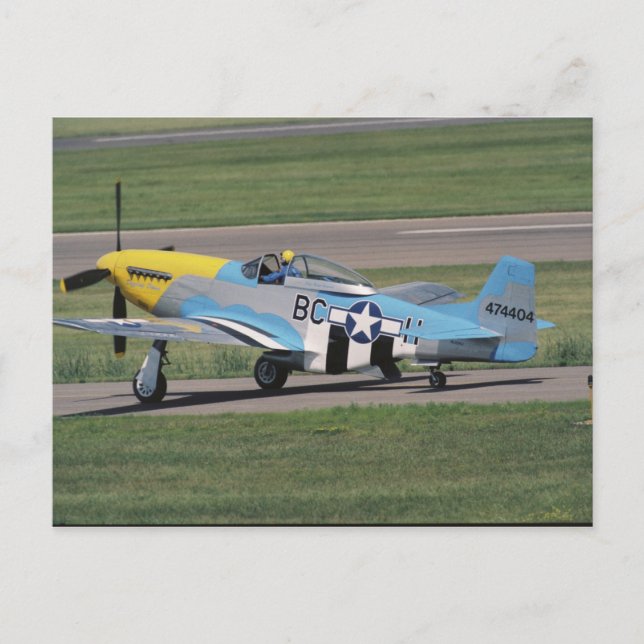 North American P-51 D Dazzling Donna on the Postcard (Front)
