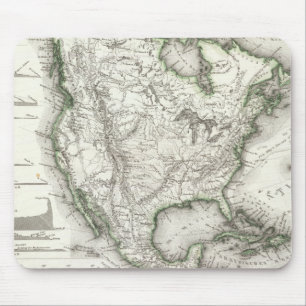North American Rivers and Mountains Mouse Pad