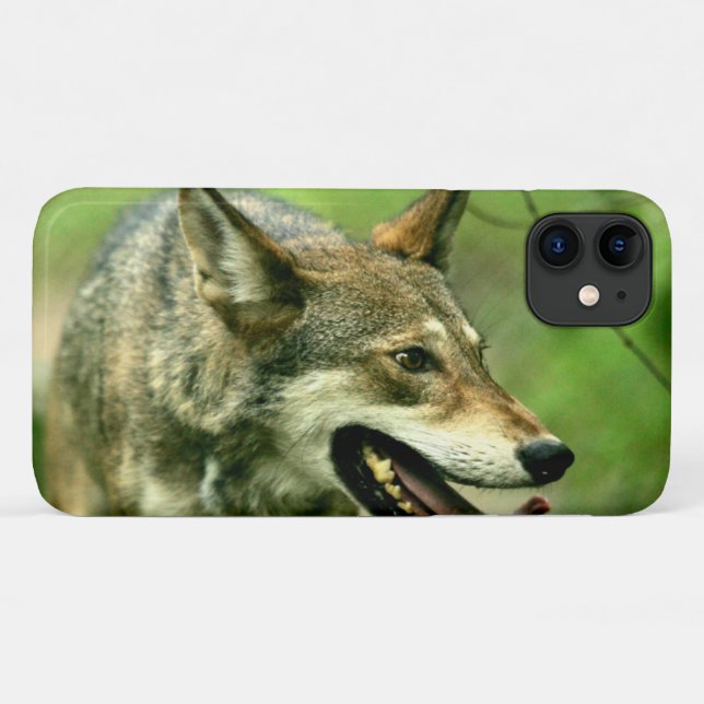 North American Sly Red Wolf Case-Mate iPhone Case (Back (Horizontal))
