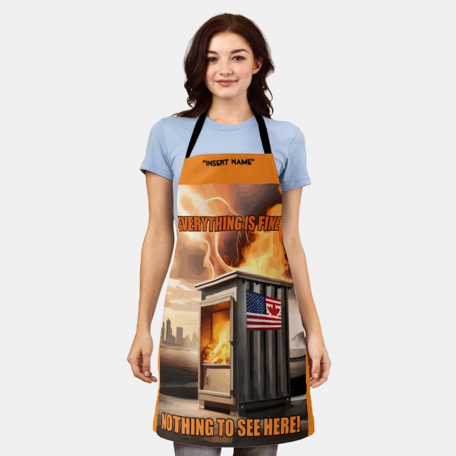 North American Unity: Going Up in Smoke Apron (Worn)