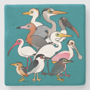 North American Waders Stone Coaster