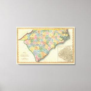 North and South Carolina 4 Canvas Print