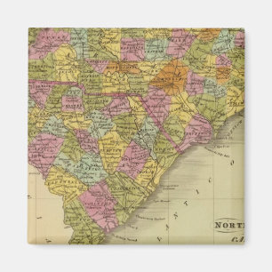 North and South Carolina 5 Magnet