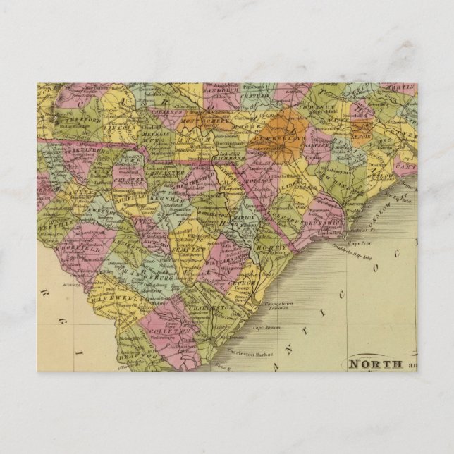 North and South Carolina 5 Postcard (Front)