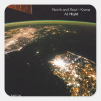North and South Korea at Night, NASA ISS Photo