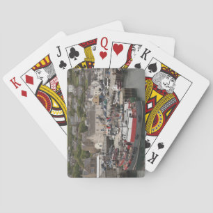 North Atlantic waterfront port of Stromness Playing Cards