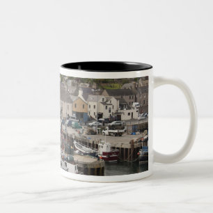 North Atlantic waterfront port of Stromness Two-Tone Coffee Mug
