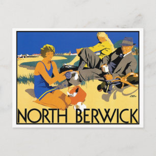 North Berwick Beach Postcard
