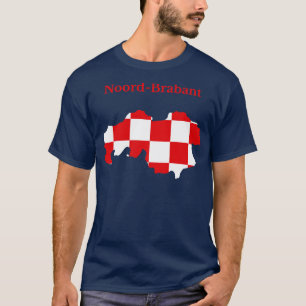 North Brabant Province Map Flag Netherlands T-Shirt