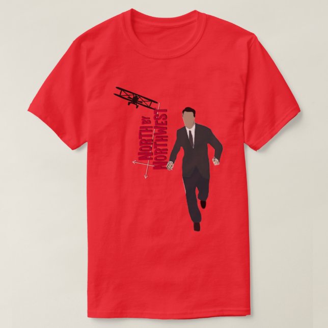 North By Northwest Sticker T-Shirt (Design Front)