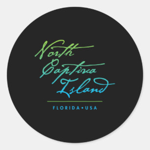 North Captiva Island Florida  Classic Round Sticker