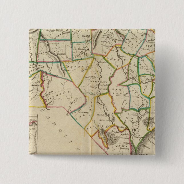 North Carolina 5 15 Cm Square Badge (Front)