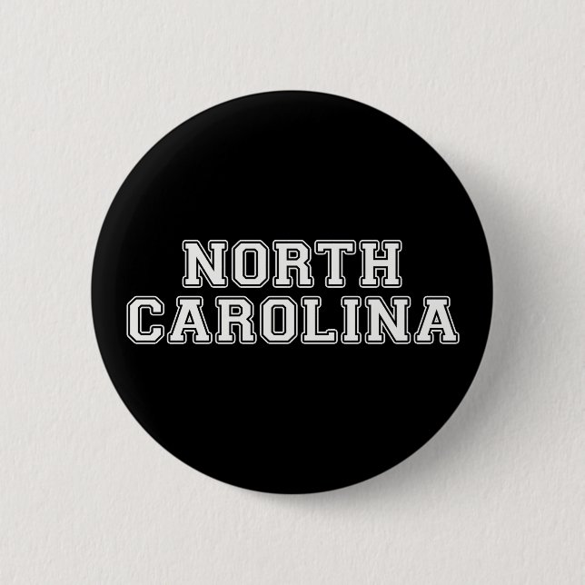 North Carolina 6 Cm Round Badge (Front)