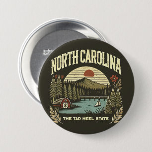 North Carolina 7.5 Cm Round Badge