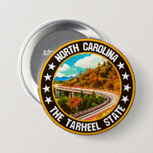 North Carolina                                     7.5 Cm Round Badge