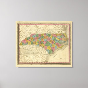 North Carolina 7 Canvas Print