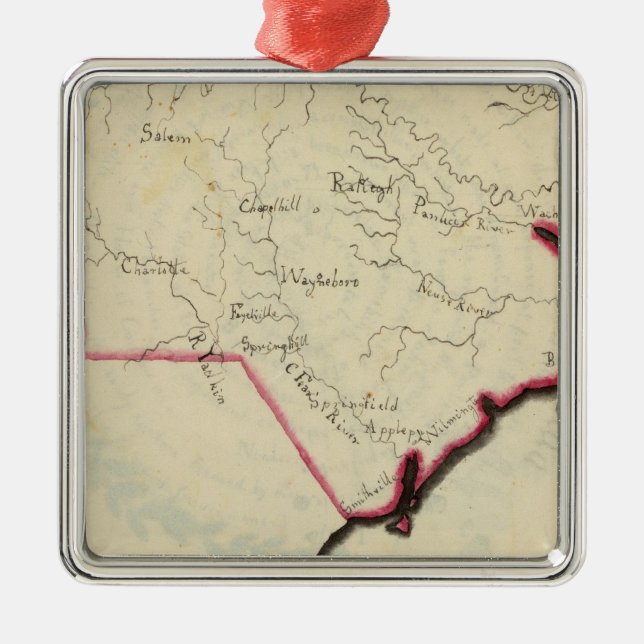 North Carolina 7 Metal Tree Decoration (Front)
