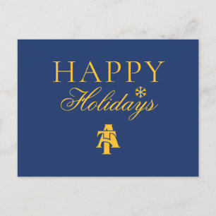 North Carolina A&T State University A Logo 2 Holiday Postcard