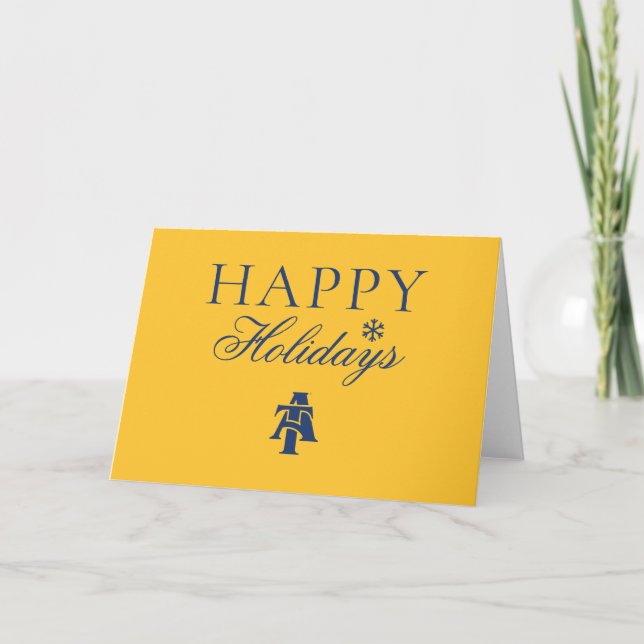 North Carolina A&T State University | A Logo Holiday Card (Front)