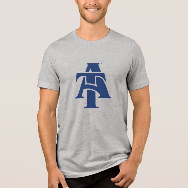 North Carolina A&T State University | A Logo Tri-Blend Shirt (Front)