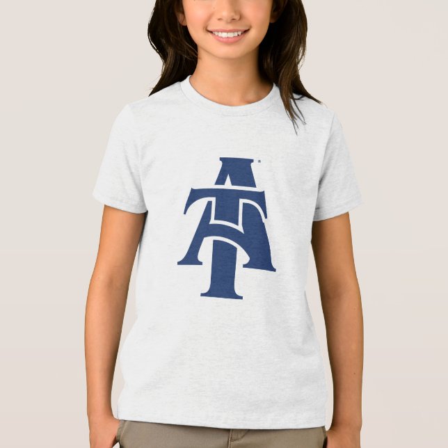 North Carolina A&T State University | A Logo Tri-Blend Shirt (Front)