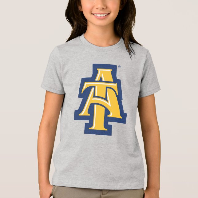 North Carolina A&T State University | A Logo Tri-Blend Shirt (Front)